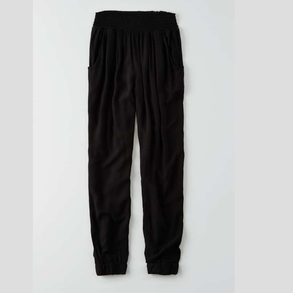 Don't Ask Why soft black jogger pants from AEO! OS